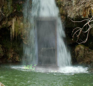 waterfall door
